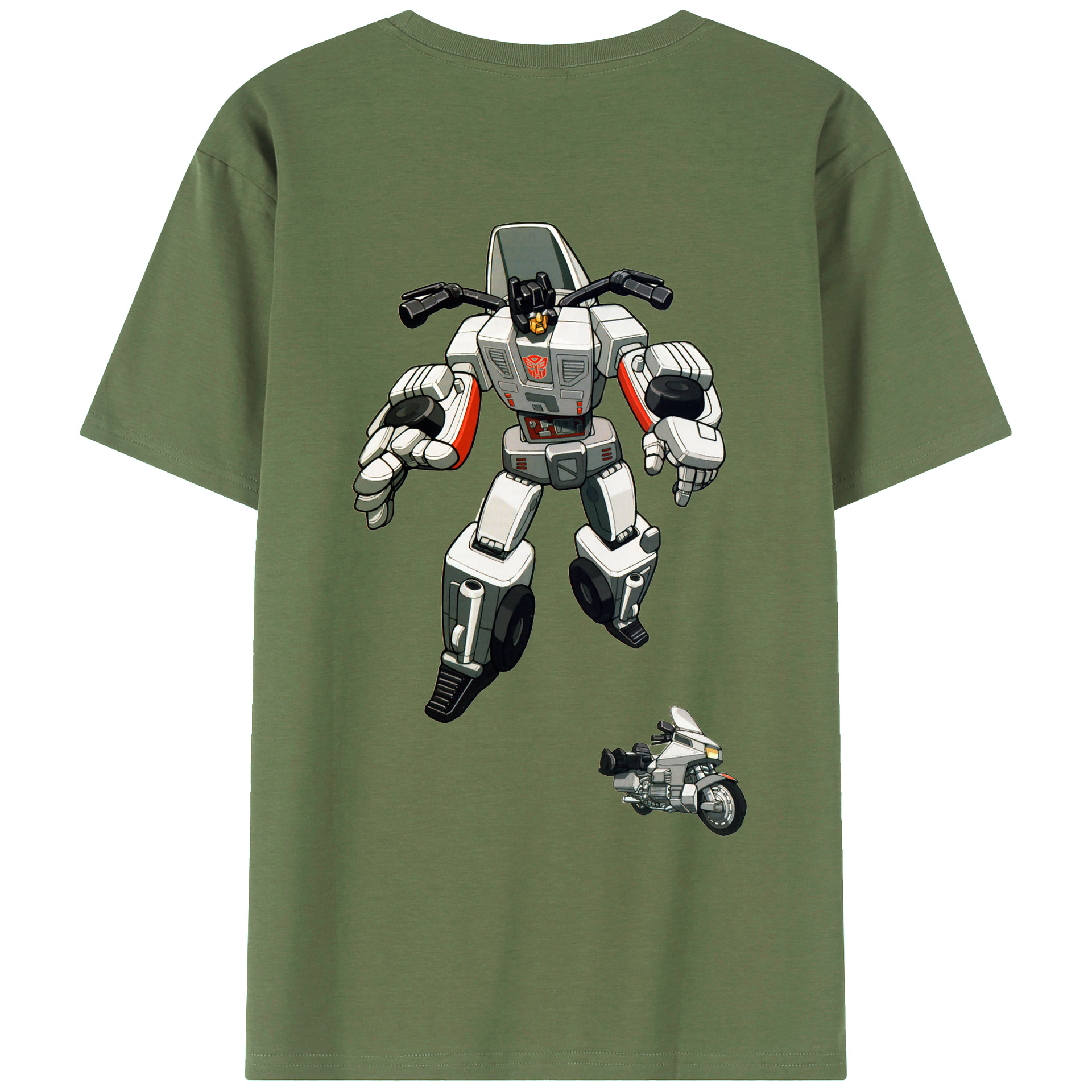 （画像用）  綿100％ メンズ半袖Tシャツ（バックプリント） 通気性